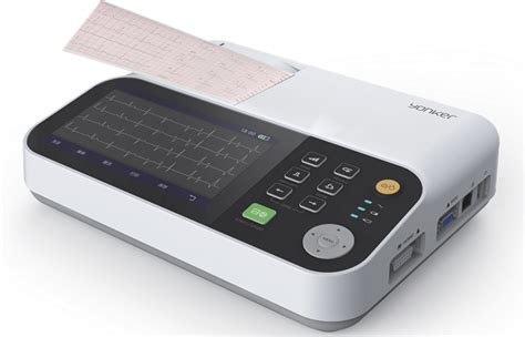 China Yonker 7inch Display 3 Channel Ecg Machine With Touch Screen