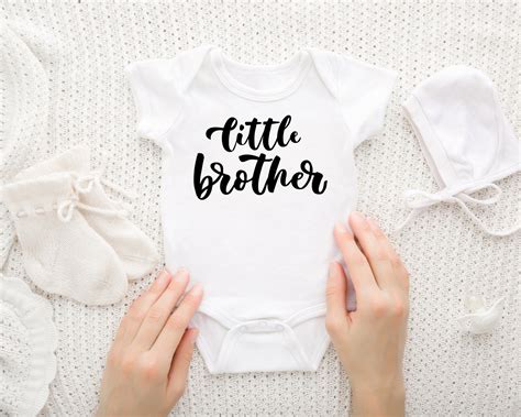 Little Brother Onesie Baby Onesies For Boy Little Brother Etsy