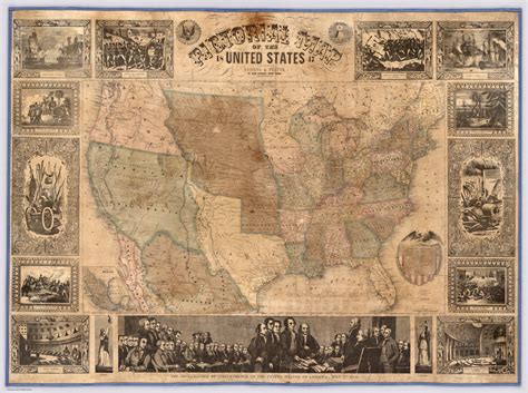 Pictorial Map Of The United States David Rumsey Historical Map