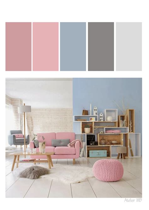 Palettecouleur Rose Gris Pink Grey Paint Colors For Living Room