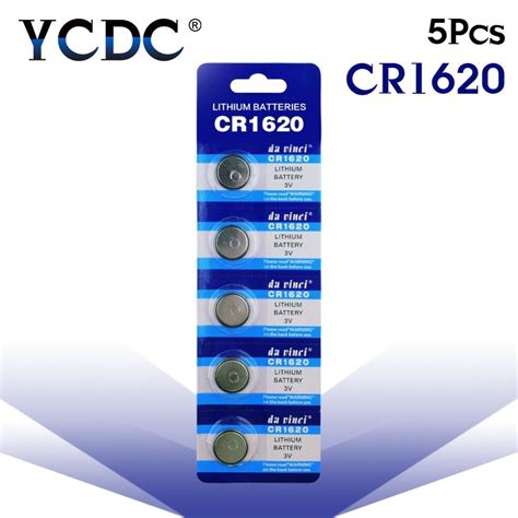 Cheap 5pcslot Cr1620 1620 Ecr1620 Dl1620 280 208 3v Cell Battery