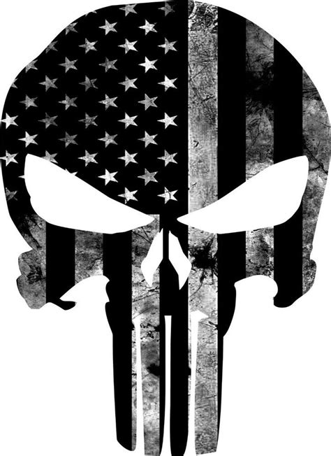 American Flag Punisher Skull Tattoo Mcspaddenfuneralhomevanburenmo