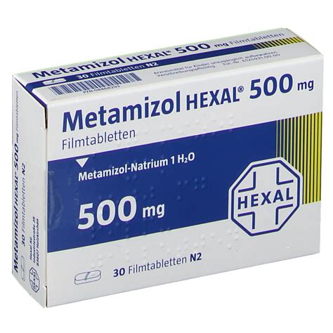 metamizol hexal  mg filmtabletten  st shop apothekecom