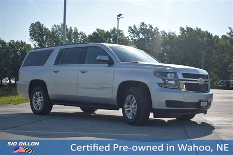 Certified Pre Owned 2018 Chevrolet Suburban Lt Suv In Wahoo 5j757a