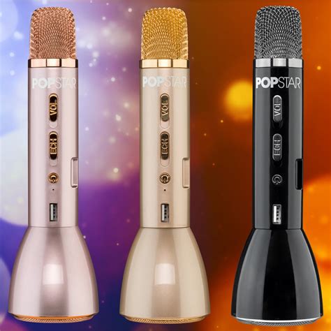 Popstar Bluetooth Karaoke Microphone Speaker Wireless Kids Portable