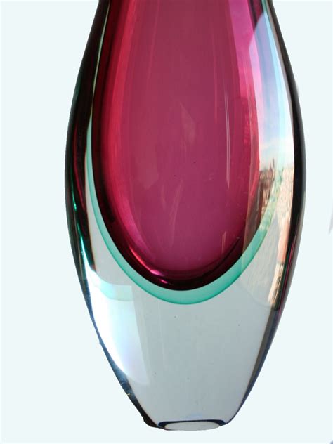Purple Murano Glass Vase From Sommerso 1960s For Sale At Pamono