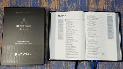Niv Deluxe Single Column Reference Bible Premier Collection Youtube