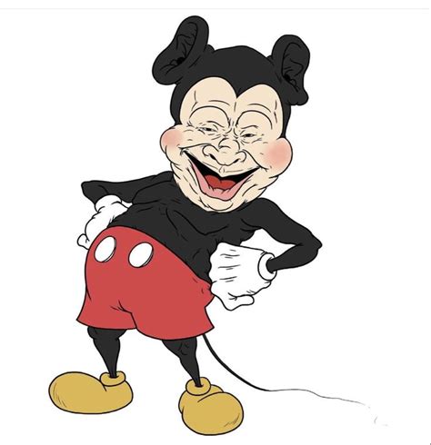 Mickey Mouse Weird Art Cartoon Sketch Book