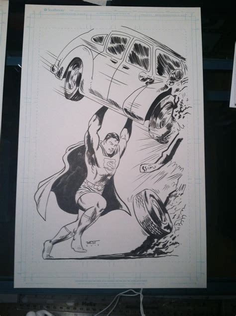 Action Comics 1 Superman Homage Commission By Weststudio3 On Deviantart