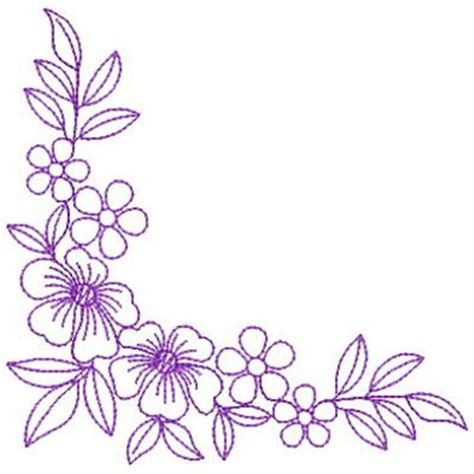 Floral Corner Embroidery Designs Machine Embroidery Designs At