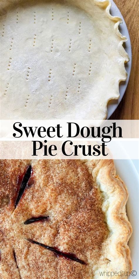 Sweet Dough Pie Crust On A Plate With The Words Sweet Dough Pie Crust