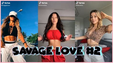 savage love tik tok compilation 2 youtube