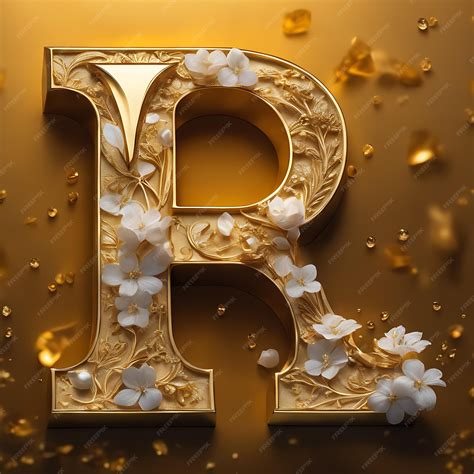 Premium Ai Image Golden Alphabets