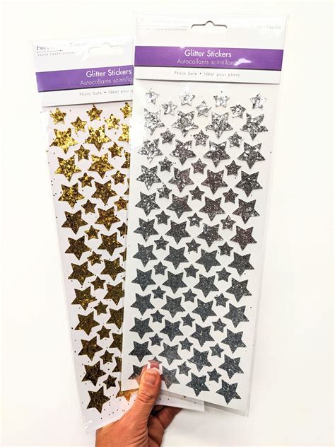 Glitter Star Sticker Pack Jandj Crafts