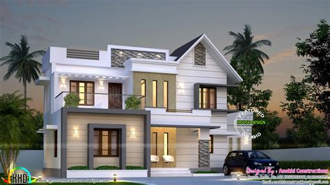 Simple And Elegant Villa Kerala Home Design And Floor Plans 9k