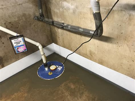 Basement Waterproofing Waterguard And Supersump To Resolve Water In