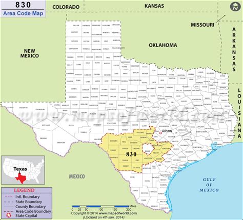 830 Area Code Map Where Is 830 Area Code In Texas