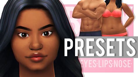 Black Sims Body Preset Cc Sims 4 Sims 4 Lip Slider