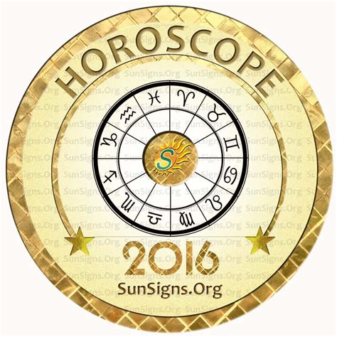 Horoscope 2016 Infographic Sunsignsorg