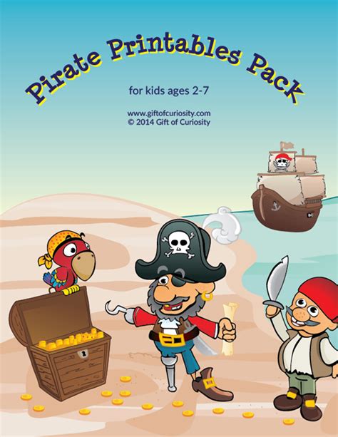 Pirate Printables Pack Pirate Worksheets For Kids T Of Curiosity