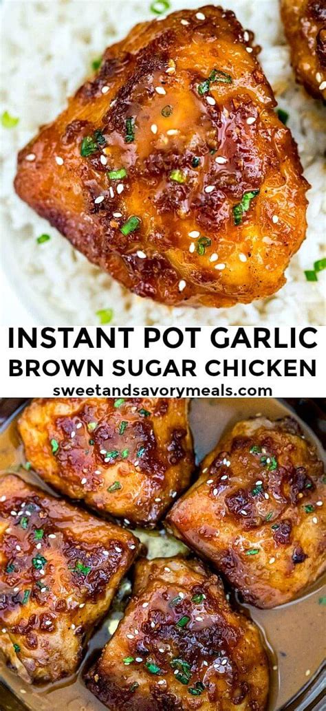 Instant Pot Brown Sugar Garlic Chicken Sweet And Savory