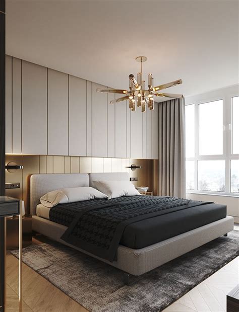 See more ideas about bedroom decor, bedroom design, master bedroom. Custom Wall Panels and Brass Detailing // Chic Master ...