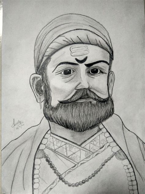 How To Draw Shivaji Maharaj Sketch At Drawing Tutorials