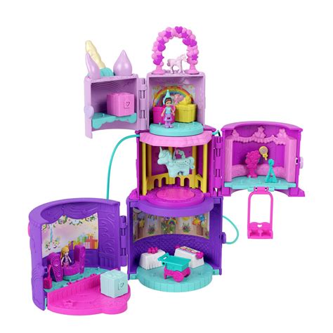 Polly Pocket Spin N Surprise Birthday Cake Playset With Window Box