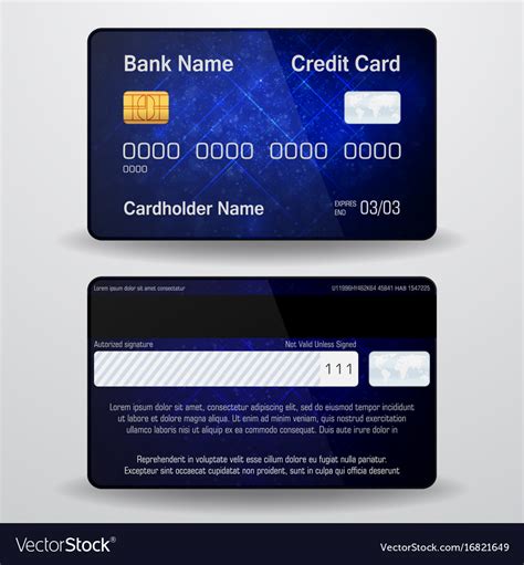 See credit card front back stock video clips. Detailed realistic credit card front and back Vector Image