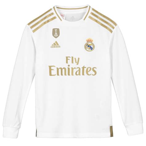 Real Madrid Home Shirt 2019 20 Long Sleeve Kids With Hazard 7