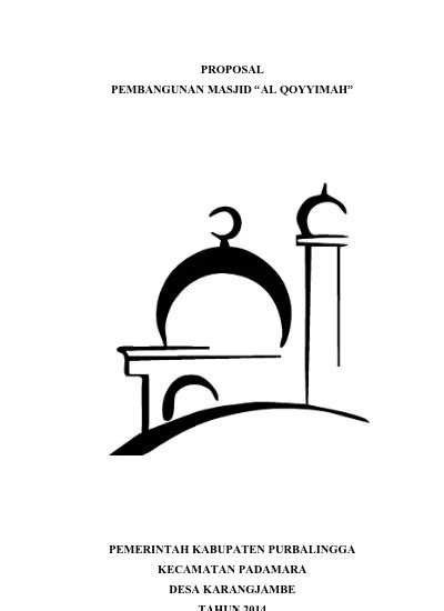 Contoh Proposal Pembangunan Masjid Al Ikhlas 54 Koleksi Gambar