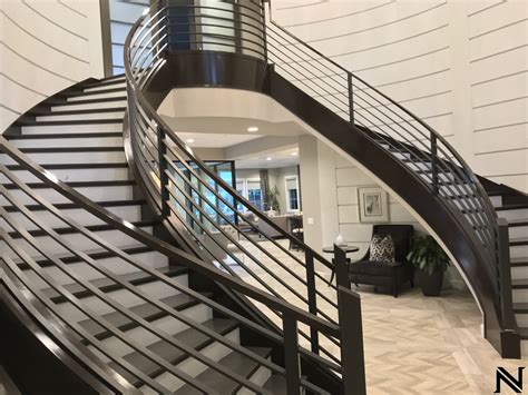 Modern Staircase Railings — Ornamental Iron Works Naddours Custom