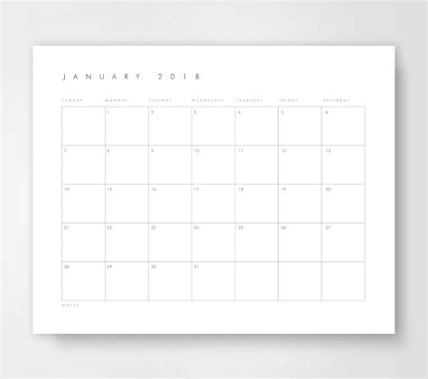 Printable Desk Calendar 2018 Monthly Desk Calendar