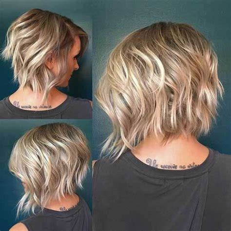 The hair color at base is black or it can be. Back View Of Short Layered Haircuts in 2020 | Choppy bob hairstyles, Bob hairstyles, Wavy bob ...