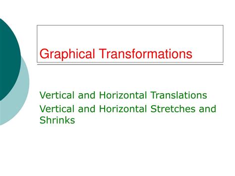 Ppt Graphical Transformations Powerpoint Presentation Free Download