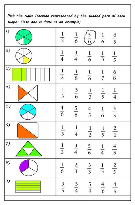 Fractions Worksheets Grade 3 Free Printable