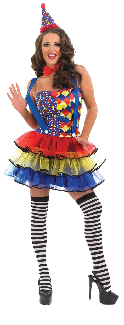 sexy circus clown ladies fun carnival fancy dress costume outfit hat uk 8 30 ebay