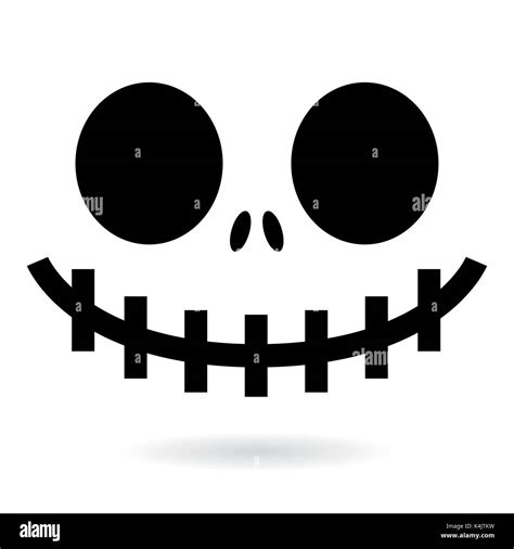 Scary Halloween Ghost Or Pumpkin Face Vector Design Monster Mouth