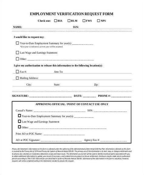 For verification of employment with verification of income: FREE 9+ Sample Employment Verification Forms in PDF | MS Word