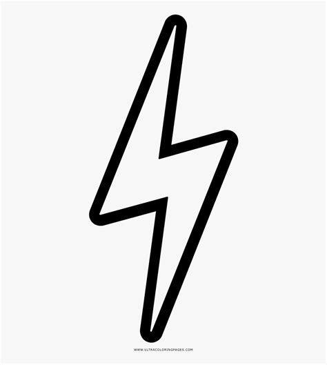 Lightning Bolt Coloring Page - Coloring Book , Transparent Cartoon, Free Cliparts & Silhouettes