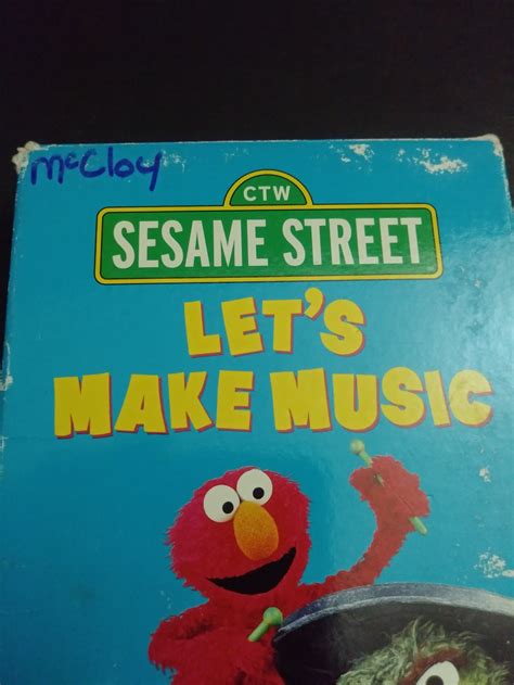 Vhs Sesame Street Lets Make Music Cartoon Etsy