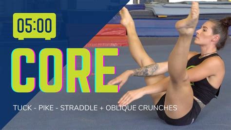 Tuck Pike Straddle Oblique Crunches Youtube