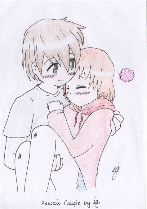 View 24 Easy Cute Anime Couple Drawings In Pencil Fronttrendbook