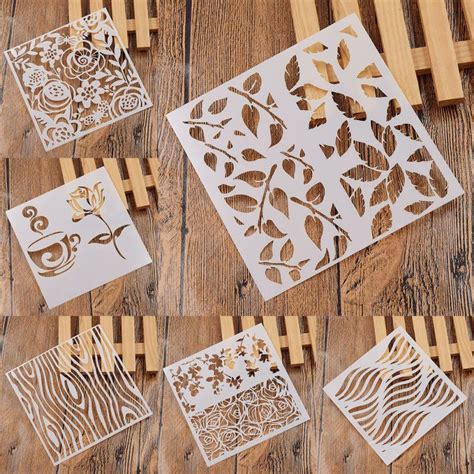 Drawing Designs Stencil Wall Decoration Template Scrapbooking Spray