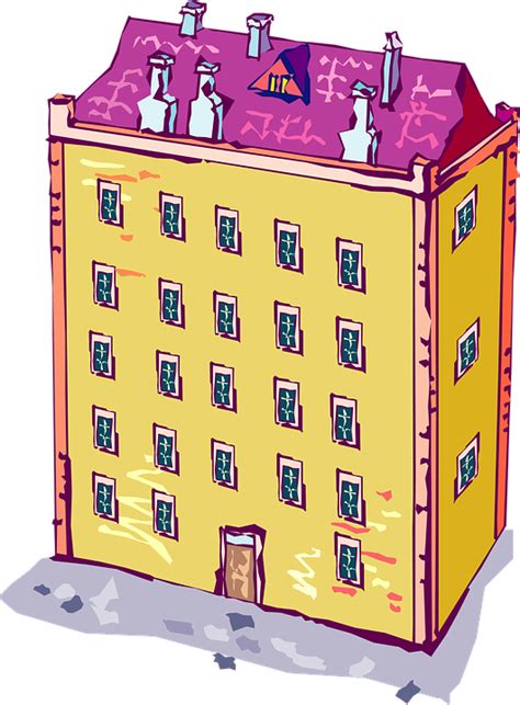 Cartoon Apartment Building Png