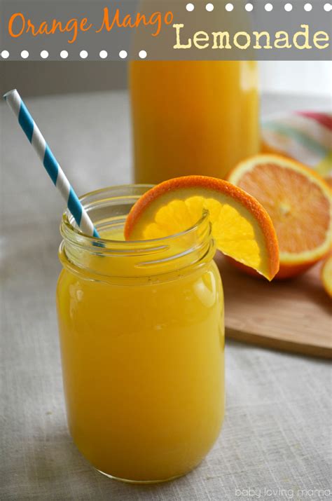 Refreshing Orange Mango Lemonade Punch Recipe Finding Zest