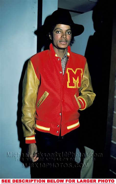 It is one of the most important pieces of rock'n'roll memorabilia in history, verret said. MICHAEL JACKSON 1983 in VARSiTY JACKET 1xRARE PHOTO | Michael jackson thriller, Michael jackson ...