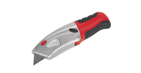 Sealey Retractable Utility Knife Quick Change Blade Ak8603 In