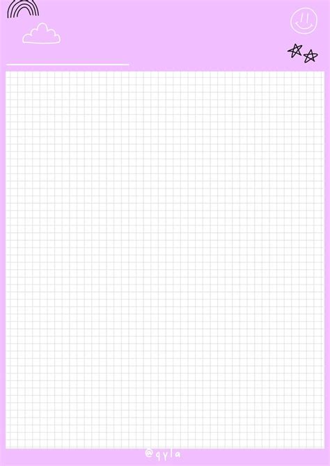 Printable Aesthetic Notes Purple Template 💜🤍 Notes Template