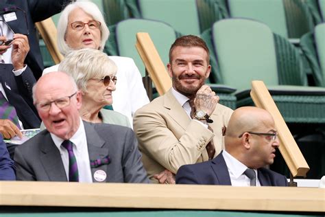 Wimbledon 2023 Day Three David Beckham Leads Celebrity Attendees As He